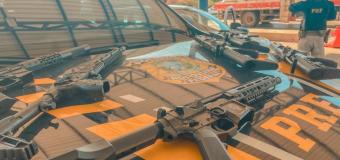 PRF apreende arsenal de armas em veculo durante fiscalizao em Barreiras