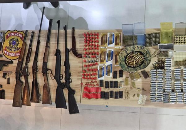 Em ação conjunta, Polícia Federal captura foragido e apreende diversas armas  de fogo em Barreiras